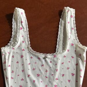 Elegant White and Pink Star Dress NWT